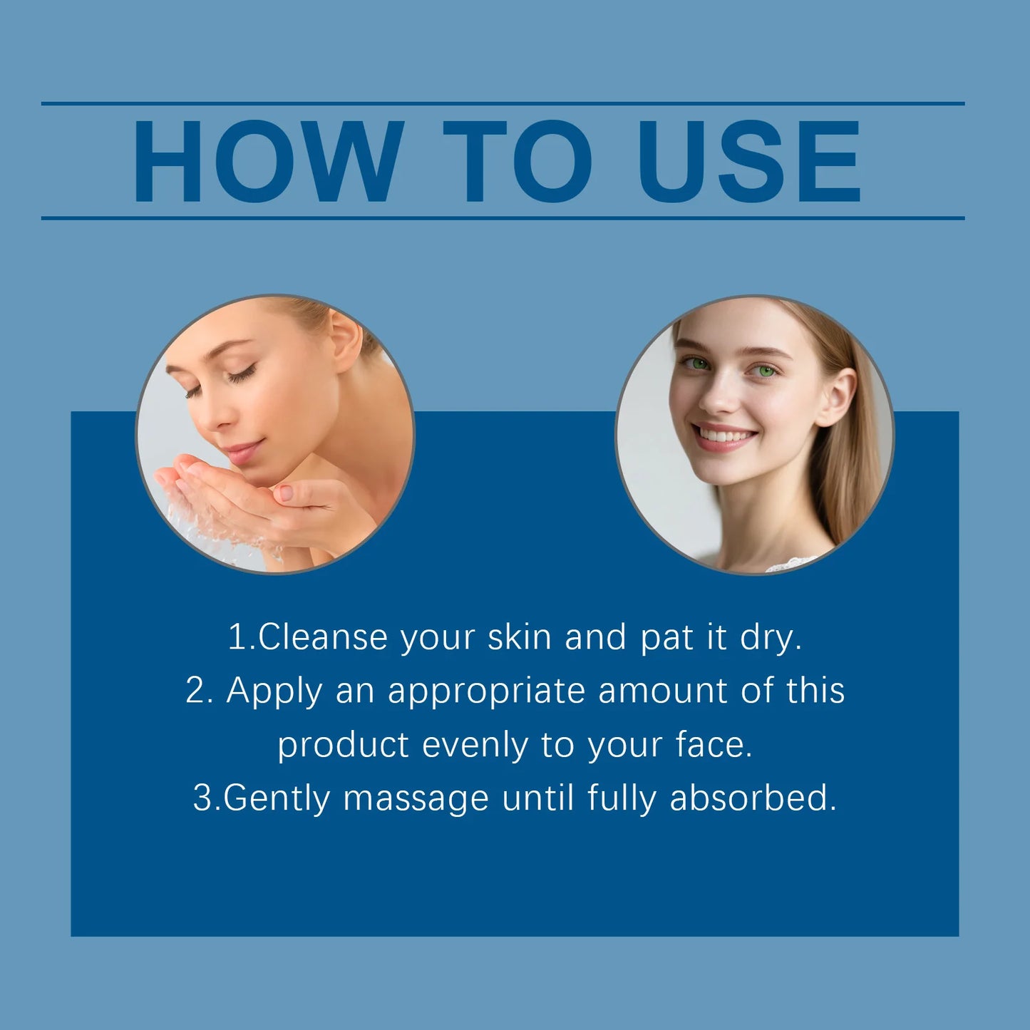 Copper Peptide Facial Serum Moisturizes Facial Skin, Refreshing and Non-Greasy, Daily Hydrating Care Essence