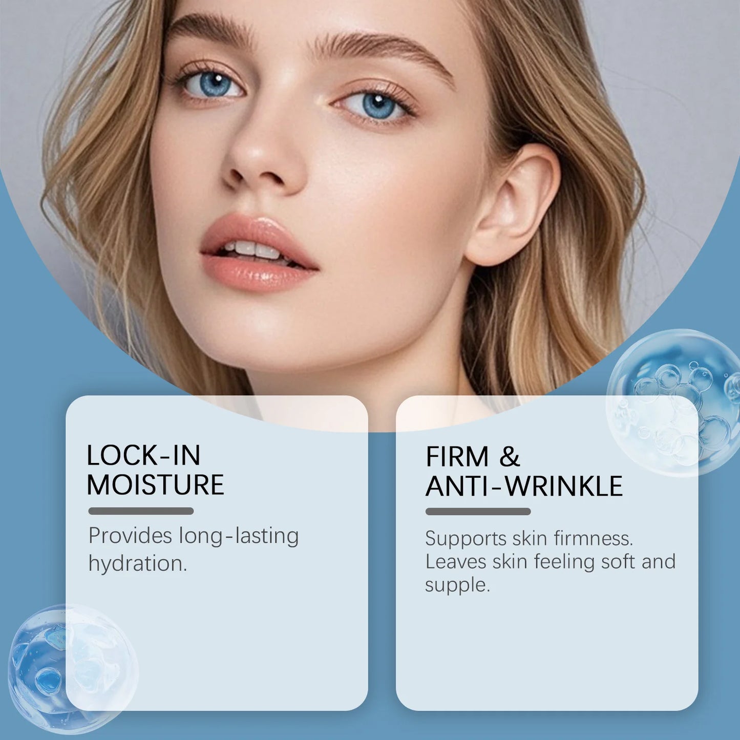 Copper Peptide Facial Serum Moisturizes Facial Skin, Refreshing and Non-Greasy, Daily Hydrating Care Essence