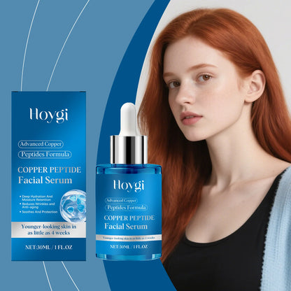 Copper Peptide Facial Serum Moisturizes Facial Skin, Refreshing and Non-Greasy, Daily Hydrating Care Essence